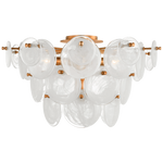 Loire Large Tiered Flush Mount, Gild