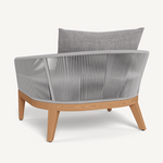 Avalon Lounge Chair, Teak/ Lisos Piedra