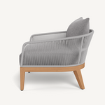 Avalon Lounge Chair, Teak/ Lisos Piedra