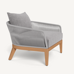 Avalon Lounge Chair, Teak/ Lisos Piedra