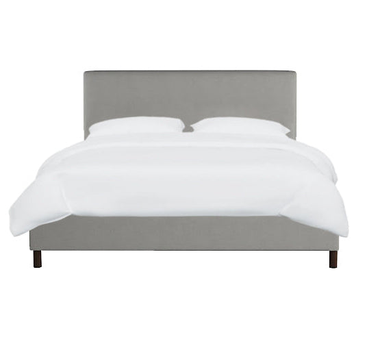 Abbie Platform Bed, Grey Linen, King & Queen