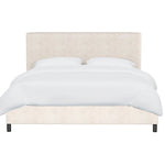 Abbie Platform Bed, Talc Linen, King & Queen