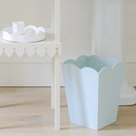 Scallop Bin - Powder Blue, 12"H