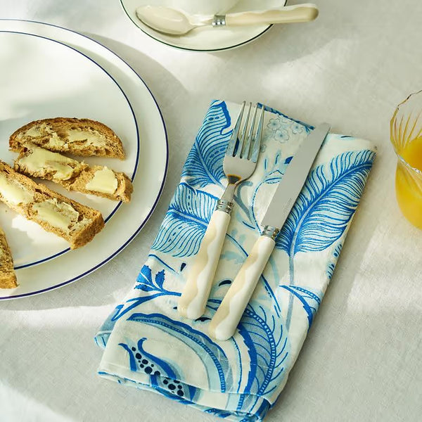 Wave Cutlery - Cappuccino/White, S/16
