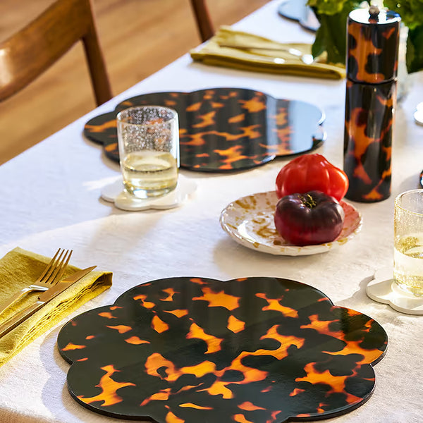 Faux Tortoiseshell Placemat - Set of 8