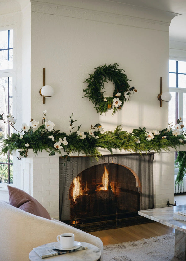 Real Touch Deluxe Norfolk Pine Garland, 96"