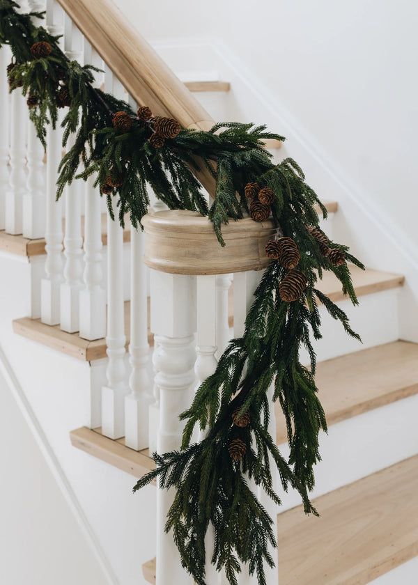 Artificial Pine Cone Branch, 28.5"