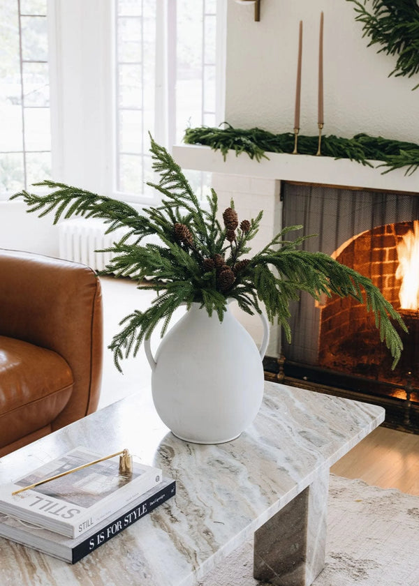 Artificial Pine Cone Branch, 28.5"