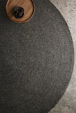 Braid Round Rug, Charcoal