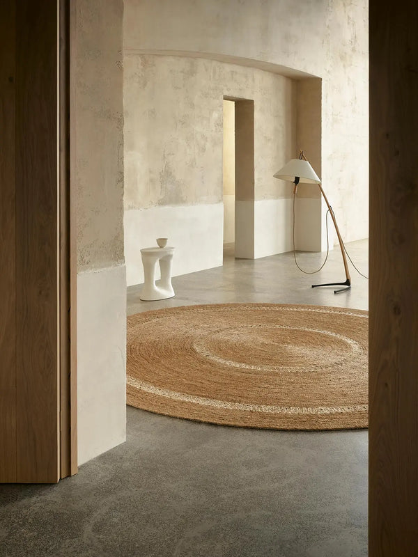 Petunia Round Rug, Natural