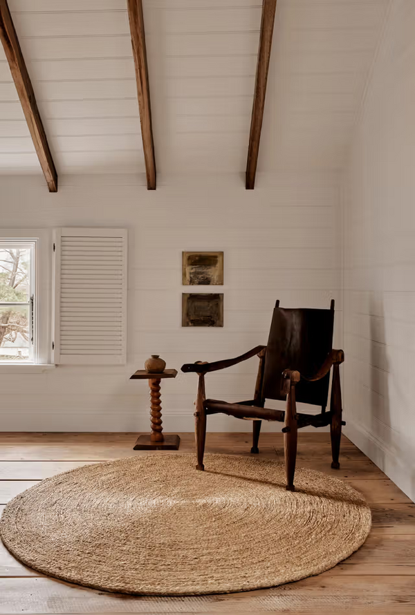Lucine Nook Round Rug, Natural