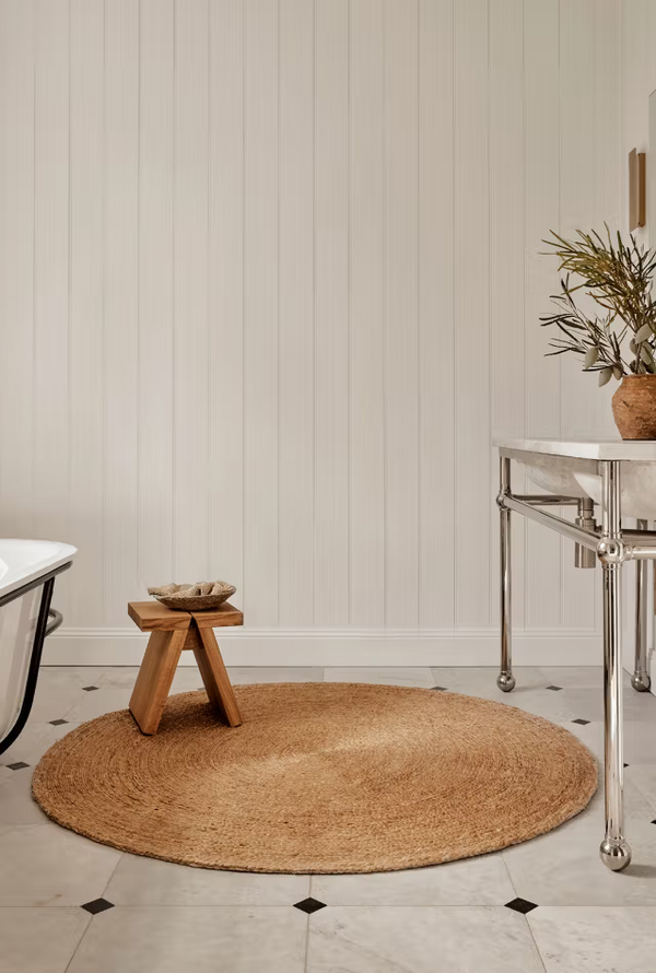 Lucine Nook Round Rug, Natural
