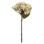 Artificial Hydrangea, Soft Green, 13.39"