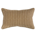 Aswan Toffee Linen Cushion, 14" x 22"
