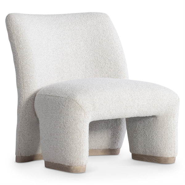 Scout Fabric Chair, White/Cream Boucle