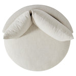 Ferris Fabric Swivel Chair - White Cream Tweed