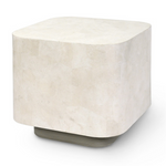 Dakota Side Table, White, 25"W x 25"D x 22.25"H