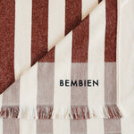 Plage Towel, Brown Stripe