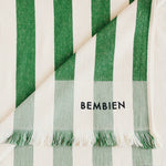 Plage Towel, Green Stripe