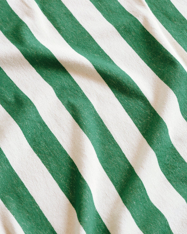 Plage Towel, Green Stripe
