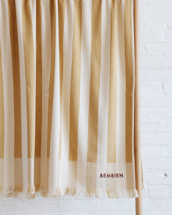 Plage Towel, Tan Stripe