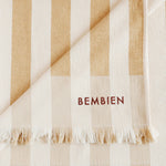 Plage Towel, Tan Stripe