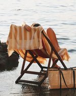 Plage Towel, Tan Stripe