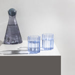 Wave Glass Set of 2, Blue