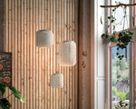 Nans 3-Set Outdoor Pendant Light, Beige Shade