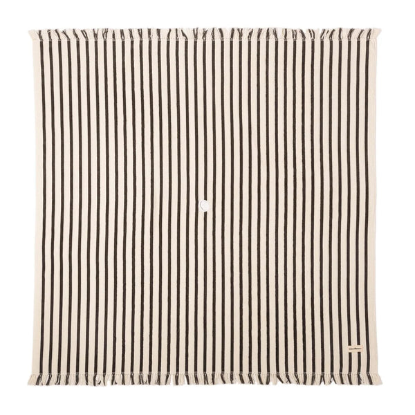 Beach Blanket, Monaco Black Stripe