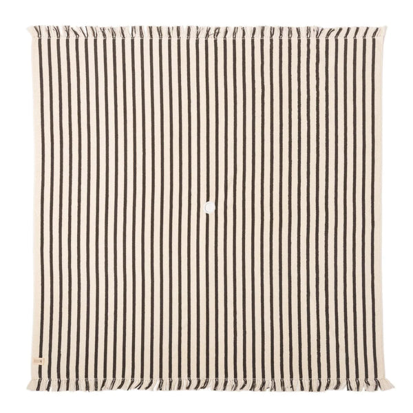 Beach Blanket, Monaco Black Stripe
