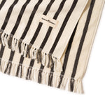 Beach Blanket, Monaco Black Stripe