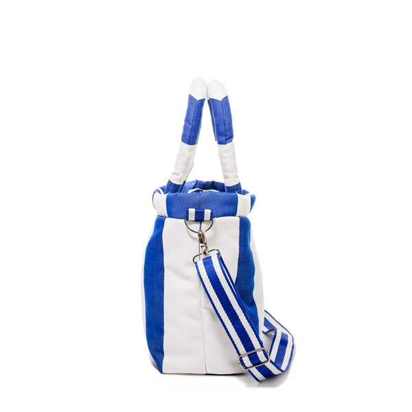 The Cloud Cooler Tote Bag - Crew Mediterranean Blue Stripe