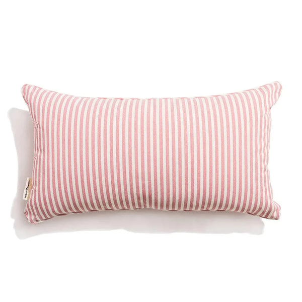 The Rectangle Throw Pillow - Lauren's Pink Stripe, 15" x 27.5"