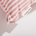 The Rectangle Throw Pillow - Lauren's Pink Stripe, 15" x 27.5"