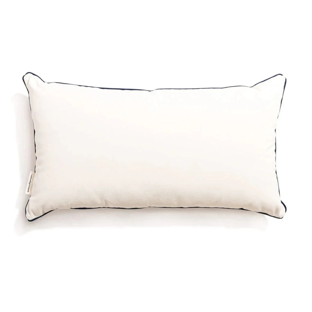 The Rectangle Indoor / Outdoor Pillow, 27.5” x 15”, Riviera White