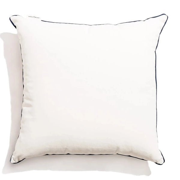 The Euro Throw Pillow - Rivie White