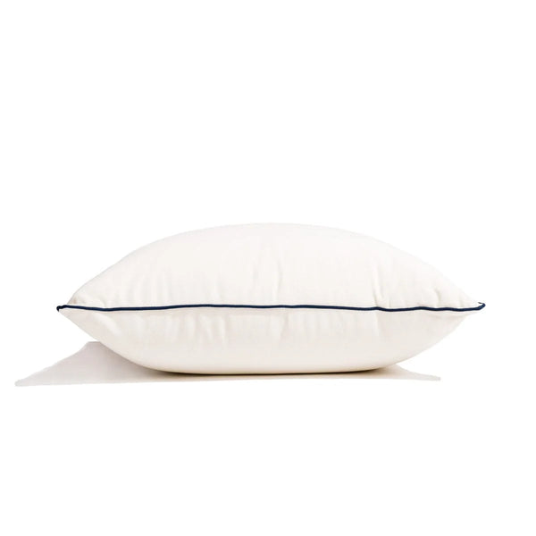 The Euro Throw Pillow - Rivie White