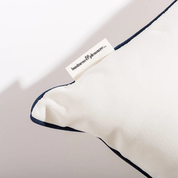 The Euro Throw Pillow - Rivie White