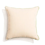 The Small Square Indoor / Outdoor Pillow, 18" x 18", Elsa Cream