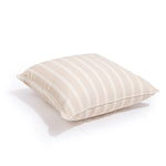 The Small Square Indoor / Outdoor Pillow, 18" x 18", Monaco Natural Stripe