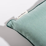 The Small Square Indoor / Outdoor Pillow, 18" x 18", Riviera Green