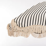 Premium Beach Umbrella, Monaco Black Stripe