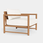 Breeze XL Lounge Chair Teak, Canvas Natural