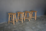 Reclaimed Teak Rectangular Counter Stool