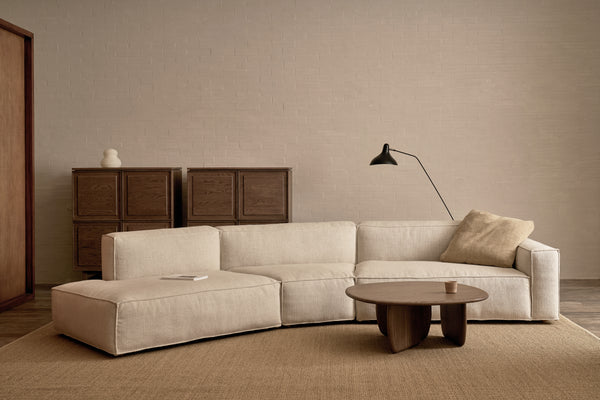 Eden Coffee Table, Latte 39.4"Dia × 13.8"H