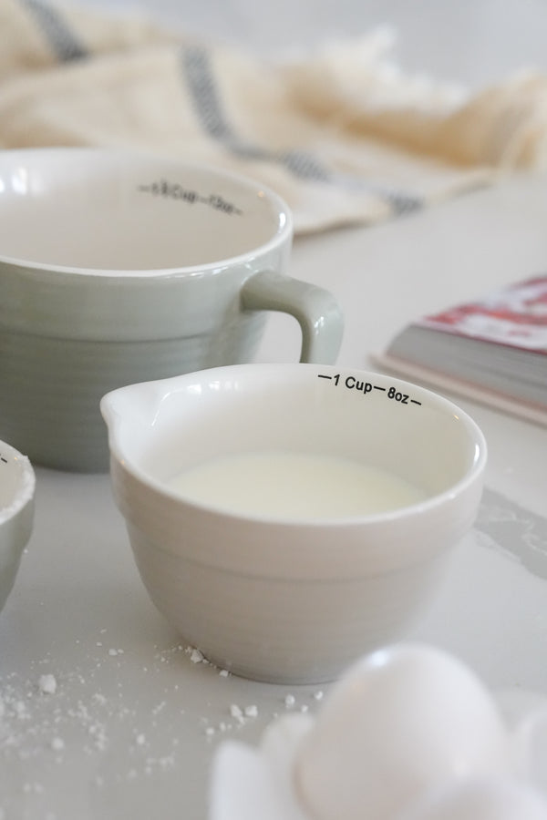 Batter Bowl Measuring Cups, Set of 4, Gray