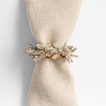 Beaded Silver and Gold Napkin Ring, Sold Individually