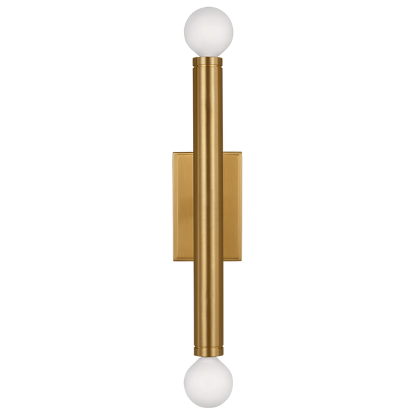 Beckham Modern Medium Single Sconce, Burnished Brass