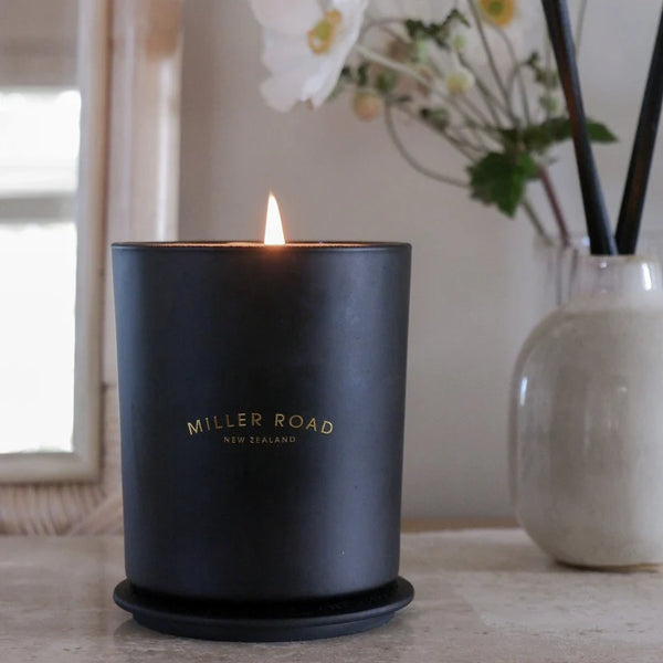 Miller Road Candle & Diffuser Gift Box, Black, Available in 2 Scents